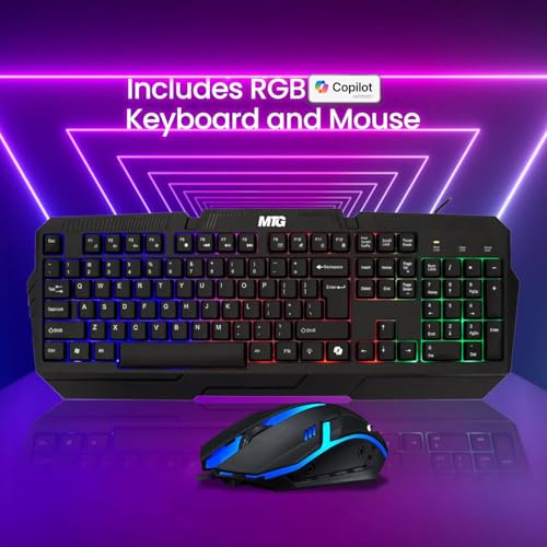 RGB Gaming Desktop PC - Intel Core i7, GTX 1050 Ti, 16GB RAM, 512GB SSD, WiFi, Windows 10 Pro A908642