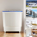 26lbs. Capacity Washer Twin Tub 2.33 cu.ft. Portable Washer & Dryer Combo Washing Machine in Blue