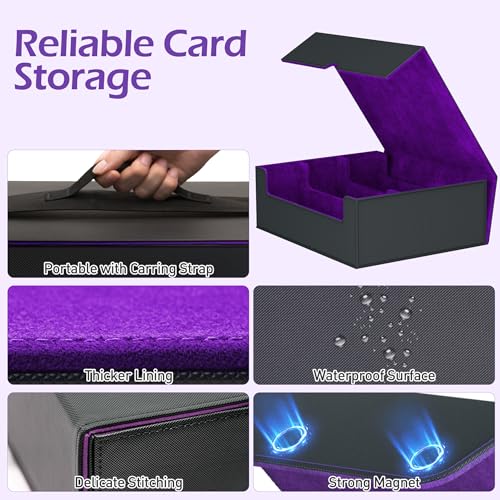 Trading Card Storage Box with 50 Sleeves and 24 Dividers G3044