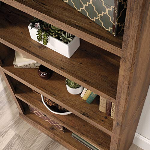 5 Tier Book Shelf Wooden Bookcase for Home Office Living Room C105