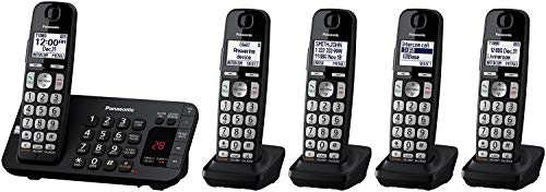 Cordless Phone System with Answering Machine and Call Blocking, 2 Handsets F689754