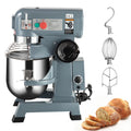 15Qt Food Mixer, 600W, 3-Speed Commercial Stand Mixer with tainless steel bowl, dough hook, whisk, Heavy duty mixer with safety guard, perfect for bakeries, restaurants, pizzerias and kitchens