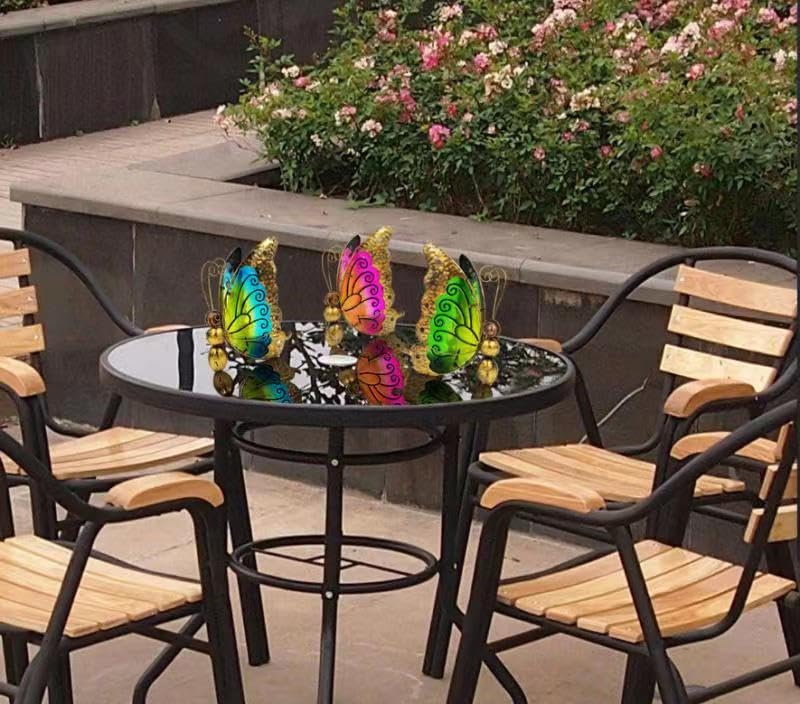 Solar Butterfly Garden Light with Ground Stake X79937