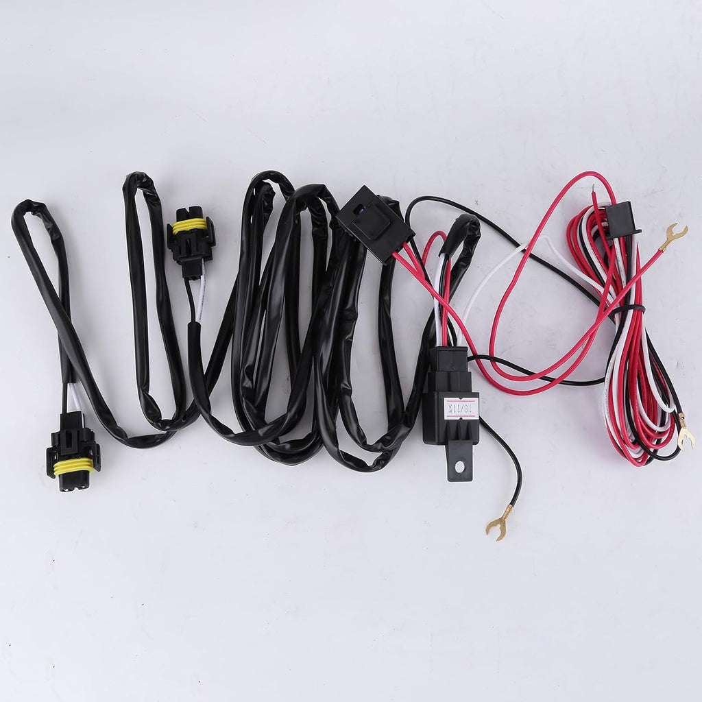 Front Bumper LED Fog Light with Cover and Wire Harness for 2023 2024 Chevy Colorado D580