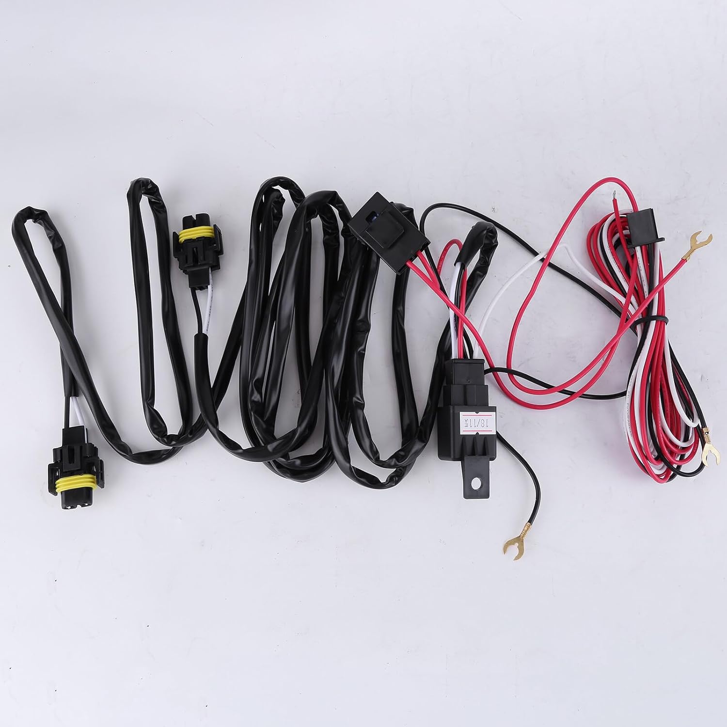 Front Bumper LED Fog Light with Cover and Wire Harness for 2023 2024 Chevy Colorado D580