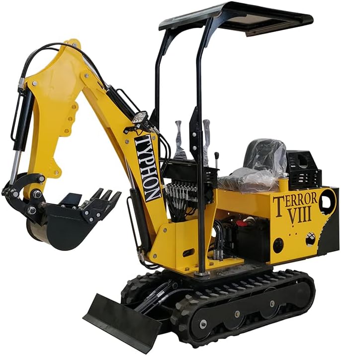 Mini Excavator Gas Engine Crawler for Construction, Farms, Roads, Parks, Orchards, Gardens, Digging Trenches, Fertilizing, Weeding G377923