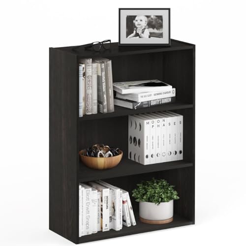 3-Tier Open Shelf Bookcase, Americano E787305