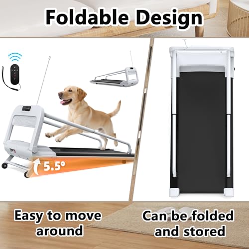 Dog Treadmill for Small and Medium Dogs with Remote Control and LCD Display H10038