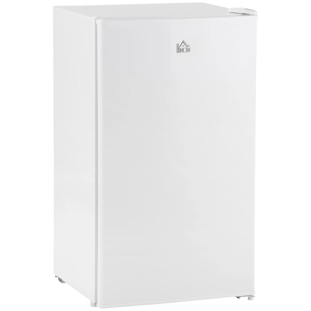 Mini Fridge with Freezer, Single Door Compact Refrigerator, Adjustable Thermostat, White K1858