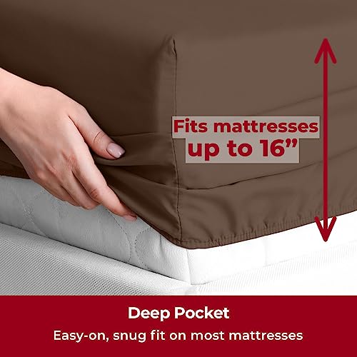 Queen Sheets Set 6 PC - Bedding Sheets & Pillowcases - Ultra Soft Cooling - Deep Pocket up to 16 inch T892632