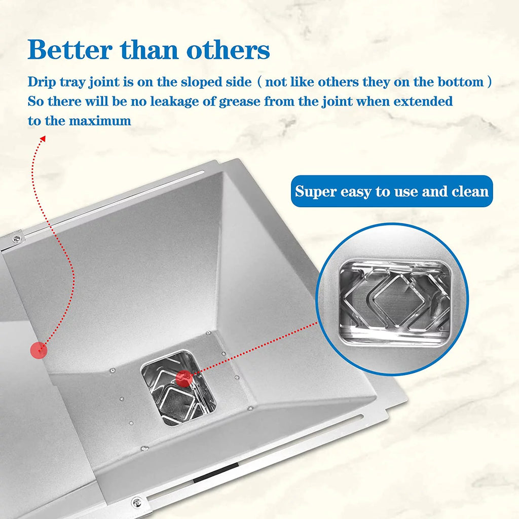 Grease Tray with Catch Pan and Foil Liner for Gas Grill, 10 Pack B82012