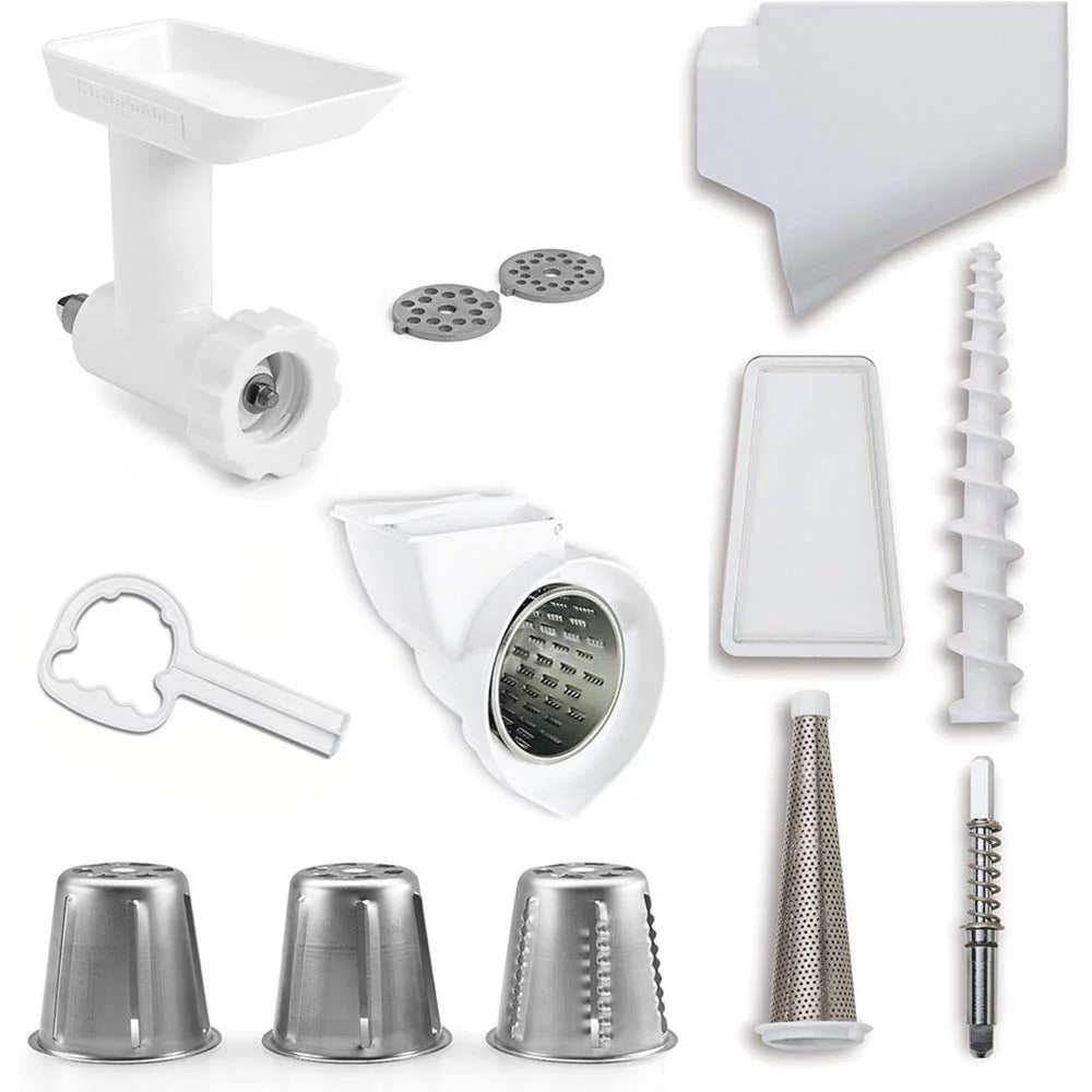 Stand Mixer Attachment Pack with Food Grinder, Strainer, Slicer Shredder & Beater R896446