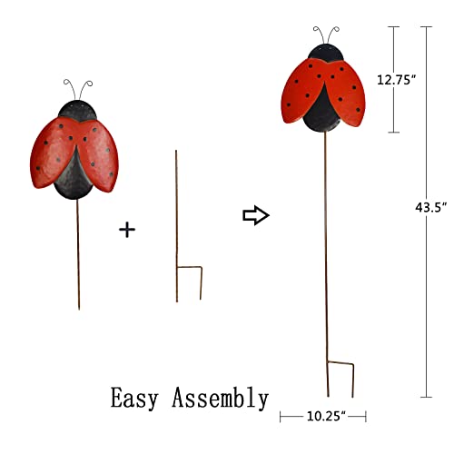 Blue Butterfly Metal Garden Stake Y6575