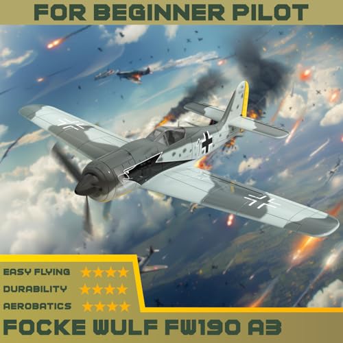 RC Plane 4-CH Remote Control Airplane Ready to Fly with Stabilization System for Beginners O911903