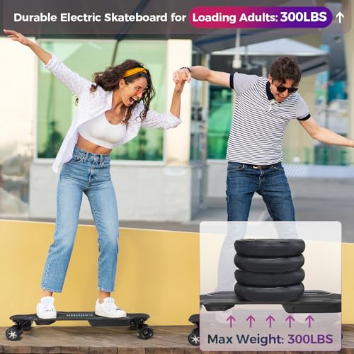 Electric Skateboard with Remote, 1200W Motor, 28 Miles Range T796