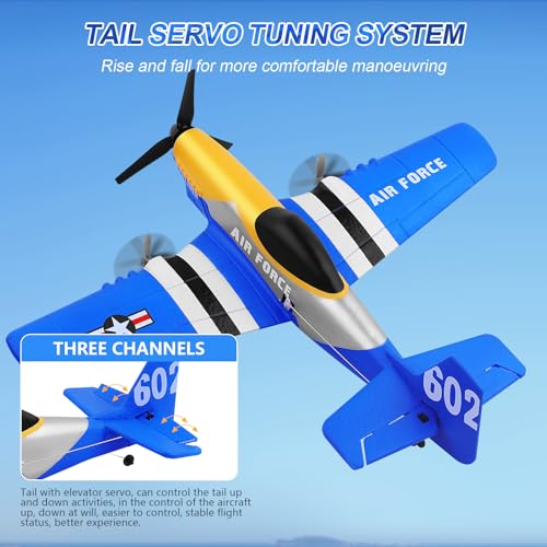 RC Airplane 3-Channel 2.4GHz with Gyroscope, 2 Batteries N311049