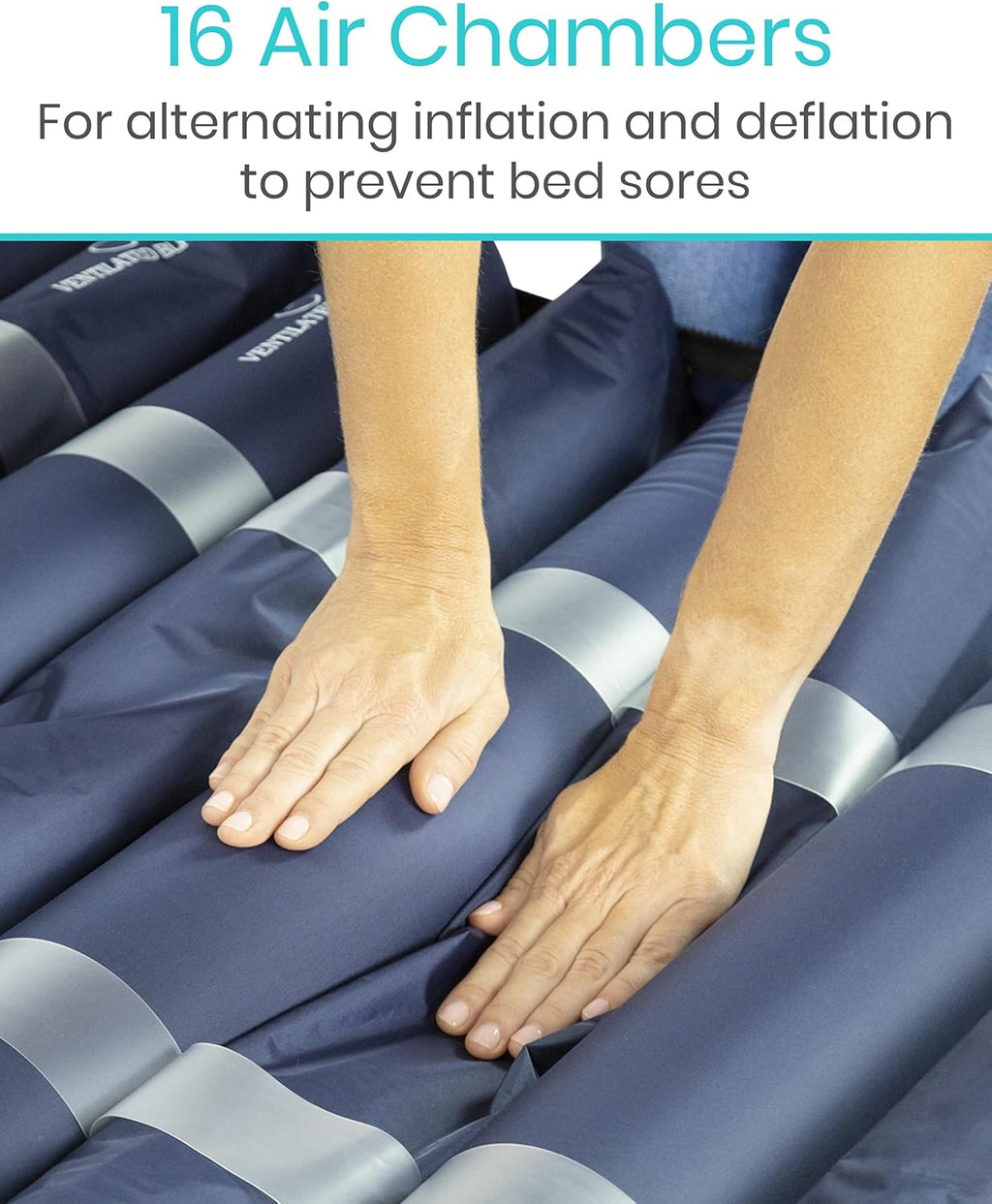 8" Alternating Pressure Mattress for Hospital Bed, Low Air Loss Topper S13870