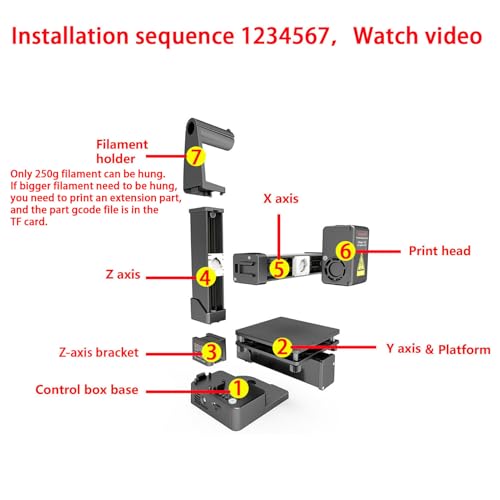 Mini 3D Printer for Beginners, Auto Leveling, High Speed O453