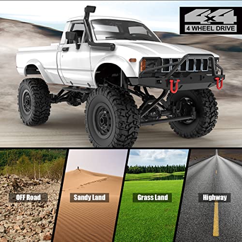 1/16 Scale 4WD Offroad Rock Crawler RC Truck with 2.4Ghz Remote Control X720