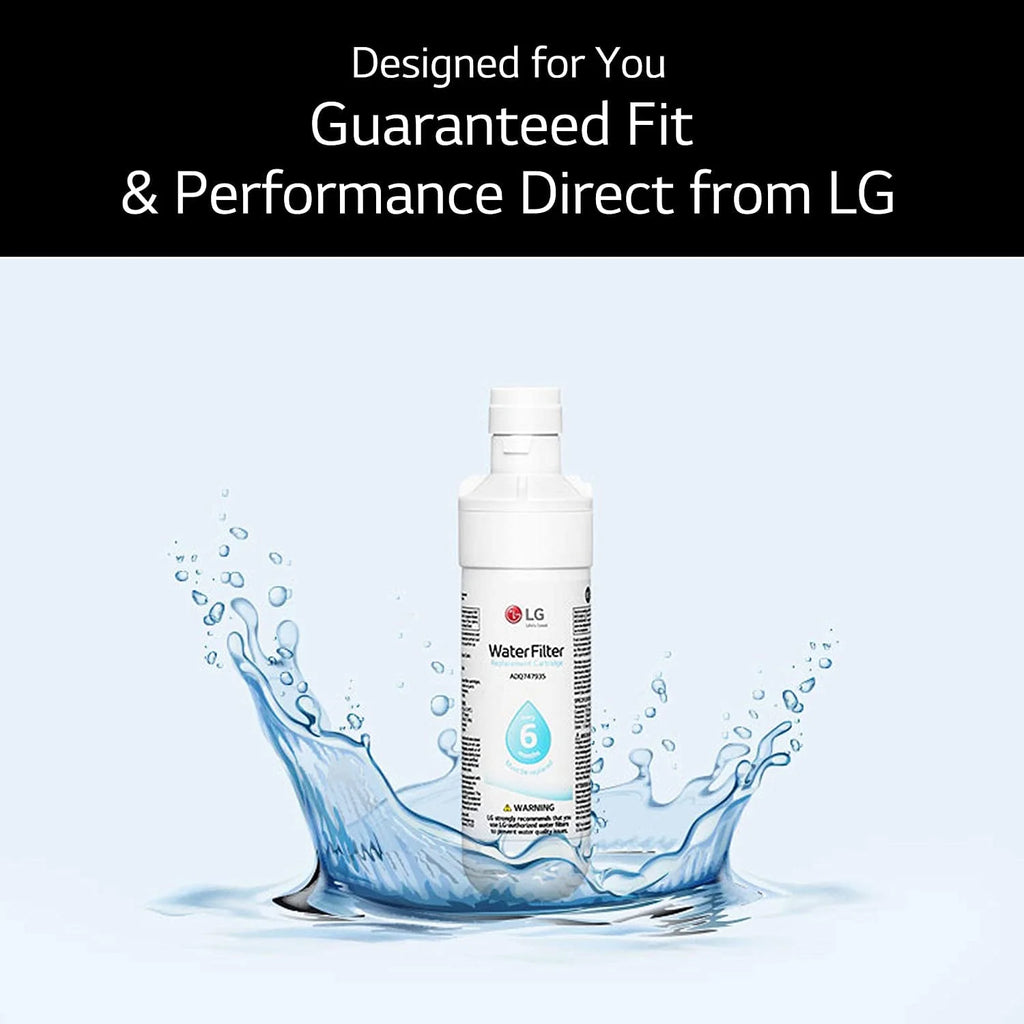 Refrigerator Water Filter Replacement, 6-Month / 200 Gallon, White D10843
