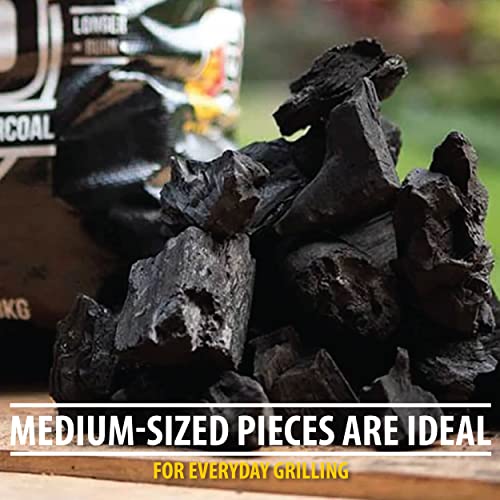 Oak Lump Charcoal for Grilling and Smoking, 17.6 lb Bag V54657