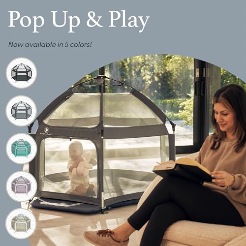 Pop Up Baby Playpen with Canopy and Mosquito Net I14880
