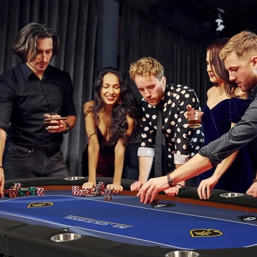 Foldable Blackjack Poker Table with Cup Holders G3690