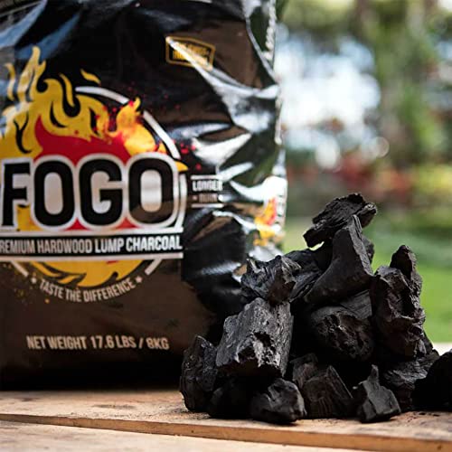 Oak Lump Charcoal for Grilling and Smoking, 17.6 lb Bag V54657