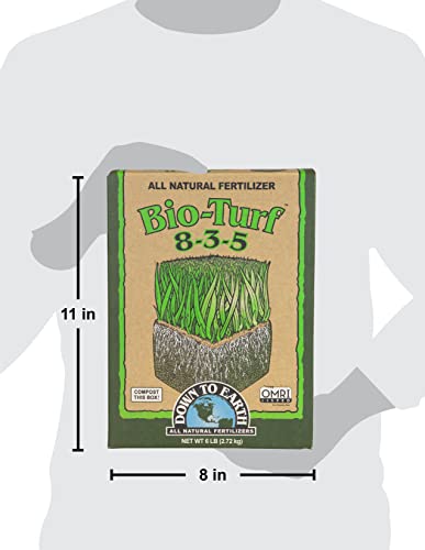 Organic Bio-Turf Lawn Fertilizer Mix 8-3-5, 6 lb R978796