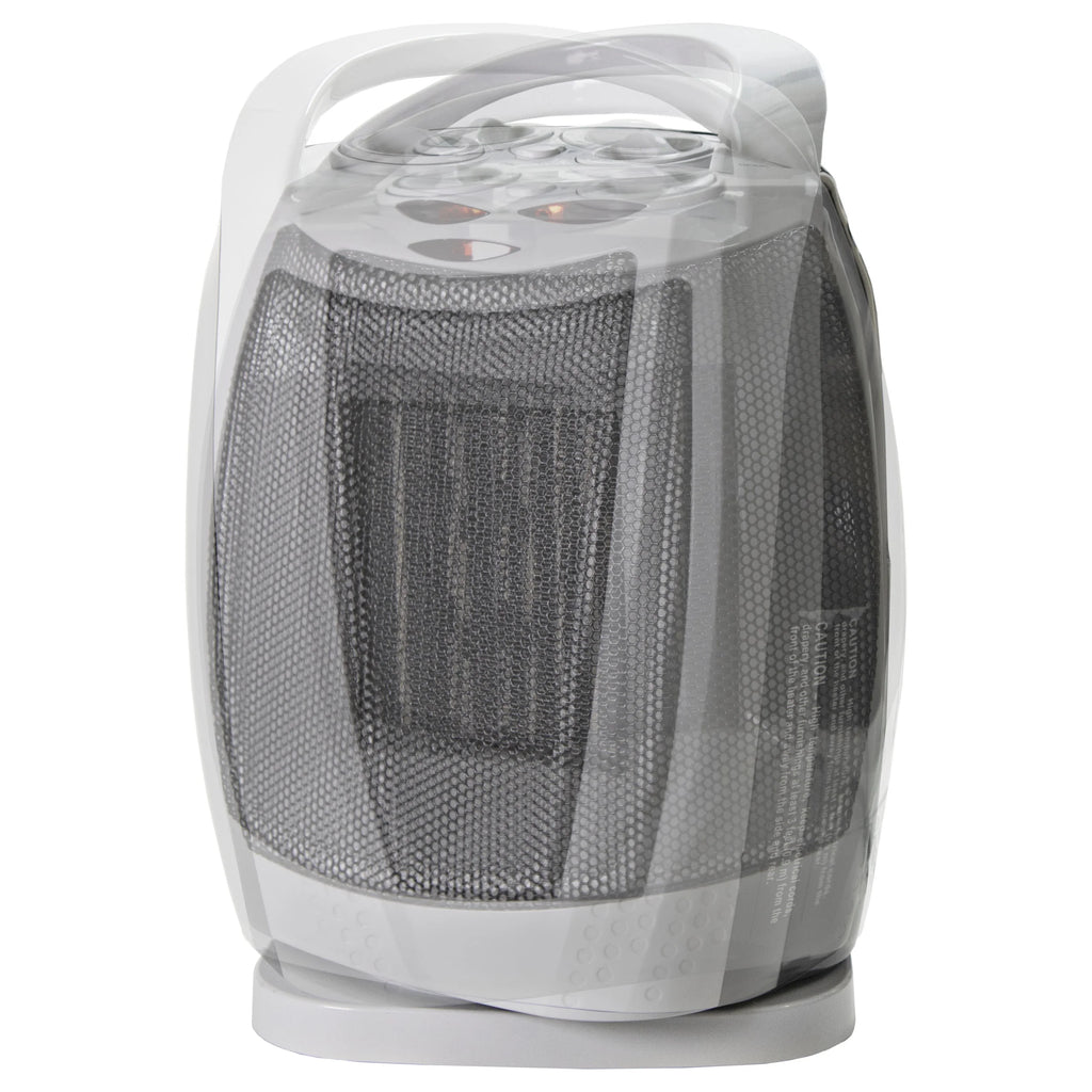 Oscillating Ceramic Heater, 1500W, Adjustable Thermostat E7454