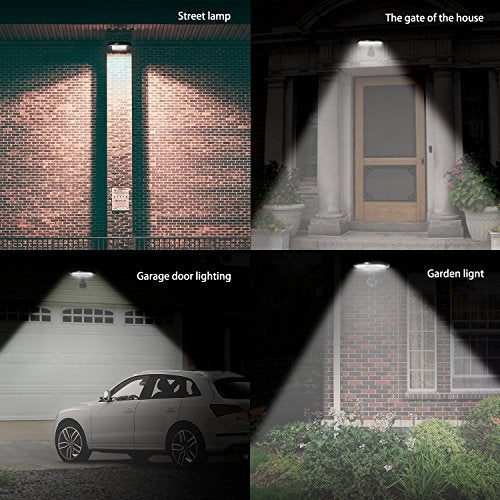 Solar Lights Outdoor 56 LED Motion Sensor Security Wall Lights IP65 Waterproof Rotatable P303