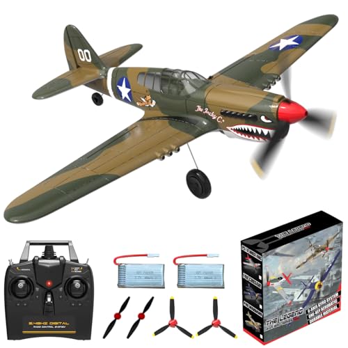 RC Plane 4-CH Remote Control Airplane Ready to Fly with Stabilization System for Beginners O911903