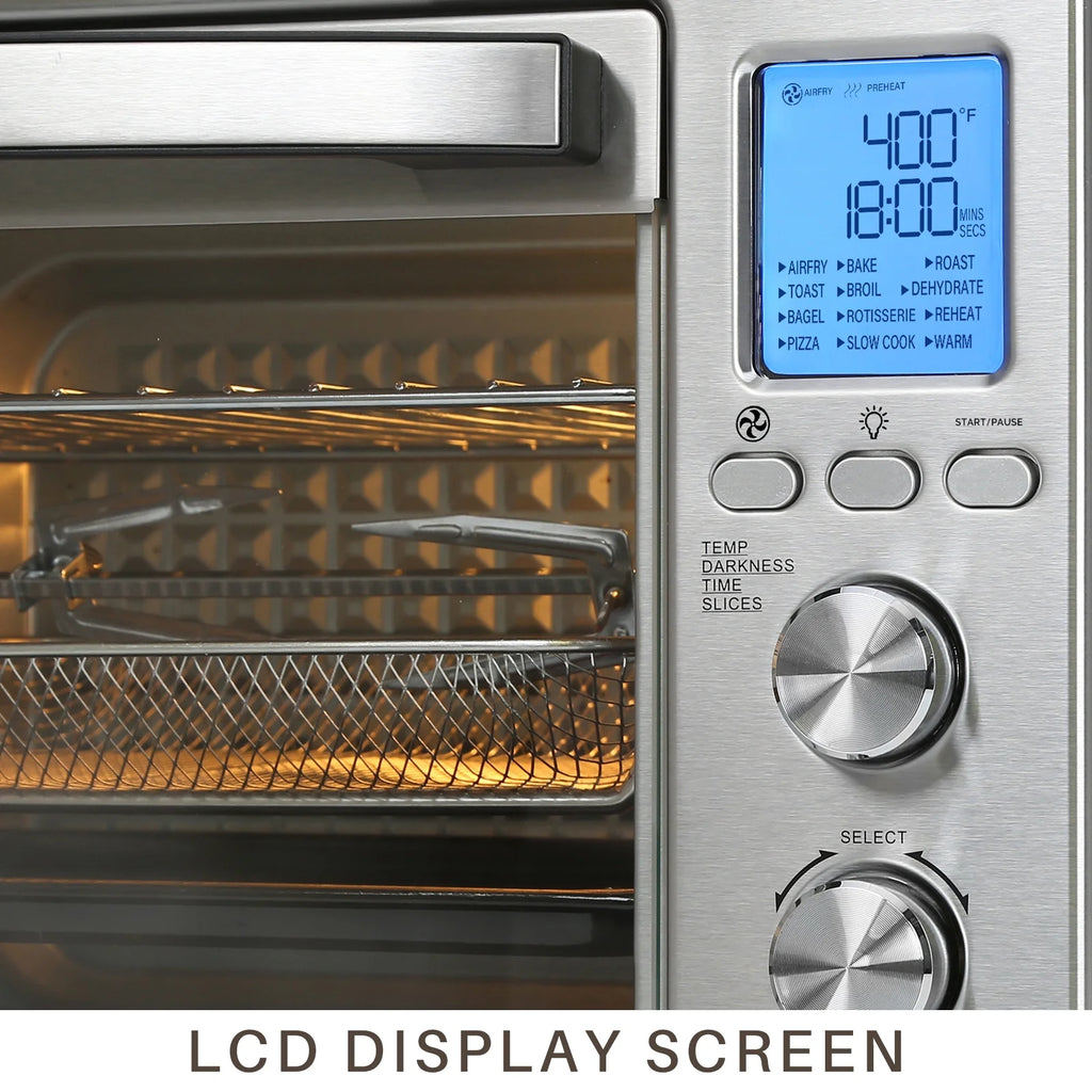 Air Fryer Toaster Oven 12-in-1 Countertop Convection Oven, 34 QT, Stainless Steel W674