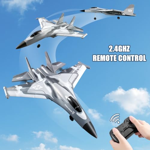 F-22 Stealth Raptor Remote Control Airplane, 3 Channel Stunt Fighter for Beginners J844540