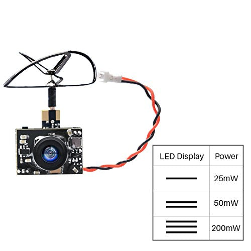 Micro FPV AIO Camera 5.8G Transmitter with Cloverleaf Antenna T794025