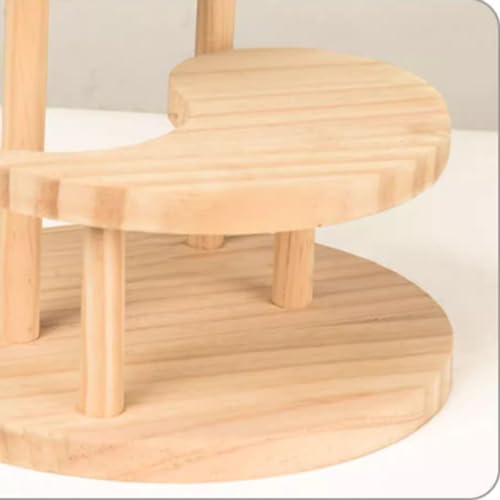 Wooden Plant Stand, 2-Tier Indoor Ladder Shelf for Desk and Balcony O313617