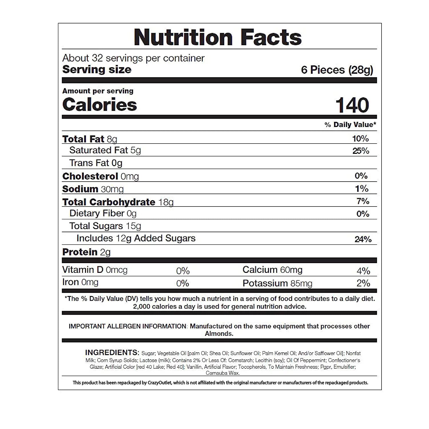 Peppermint Candy Bites, Bulk 2 Lbs I763234
