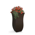 Mayne Valencia 30in Tall Planter - Black - 16in L x 16in W x 30in H - with Removable Plug, Made with Polyethylene (5874-B)