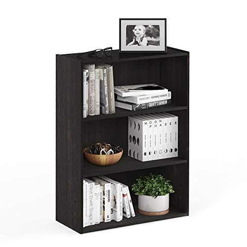 3-Tier Open Shelf Bookcase, Americano E787305