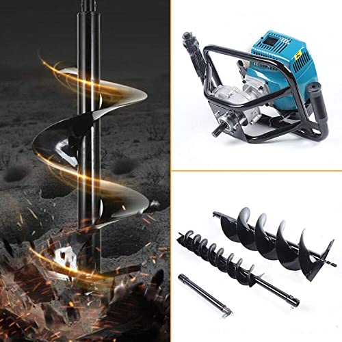 52cc Gas Powered Earth Auger Post Hole Digger with 4/6/8 Inch Bits O756142
