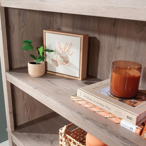 5 Tier Book Shelf Wooden Bookcase for Home Office Living Room C105