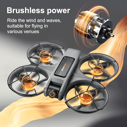 RC Drone with Screen Controller, Brushless Dual Camera, Optical Flow Positioning H595028