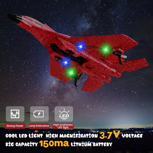 RC Plane 2.4GHz Foam Fighter Jet Toy with Lights P107347