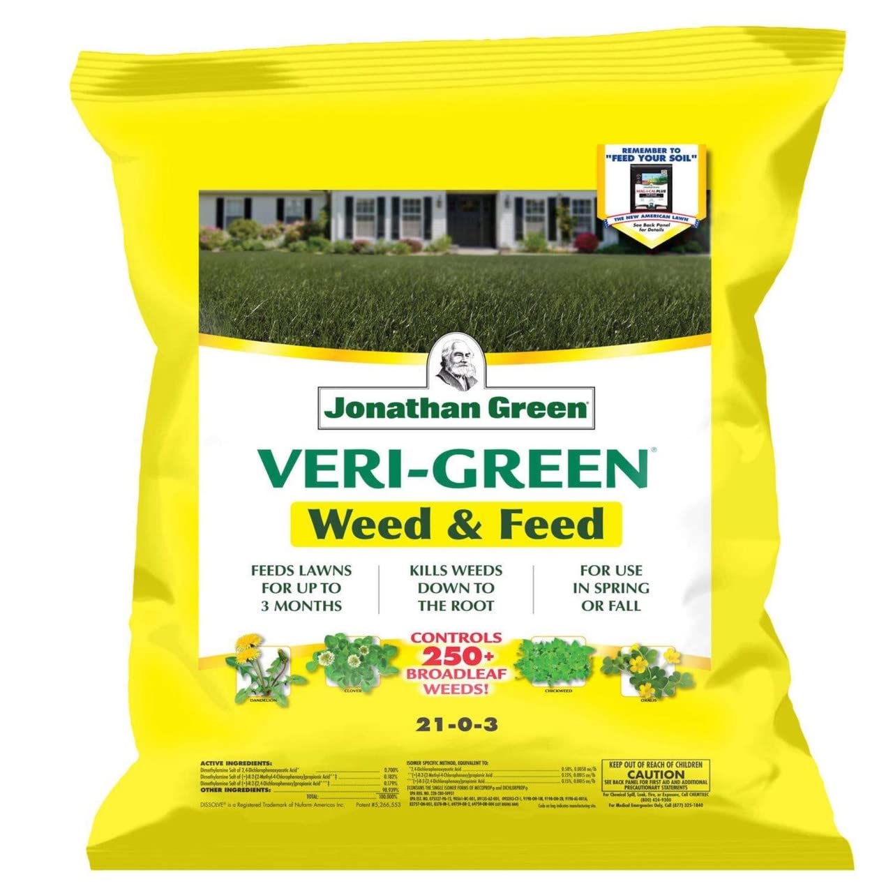 Lawn Fertilizer Program for Acidic Lawns, 5,000 sq ft Coverage, Pack of 4 V96397