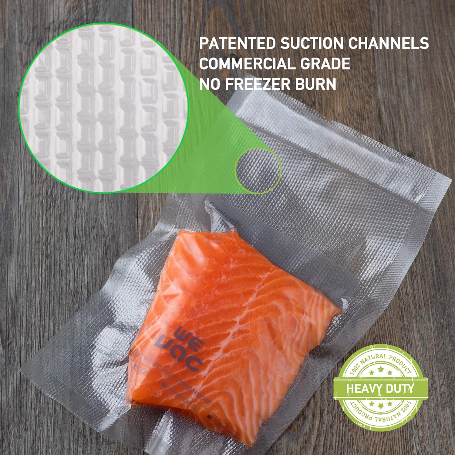 Vacuum Sealer Bags 8x50 Rolls 2 Pack, BPA Free, Heavy Duty S795996