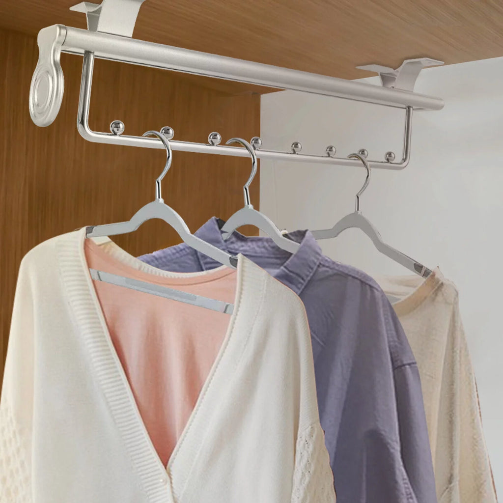 Stainless Steel Retractable Clothes Hanger Rack Y9827