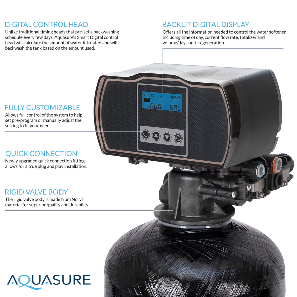 32,000 Grain Water Softener with Iron Removal and Digital Control Head V92772