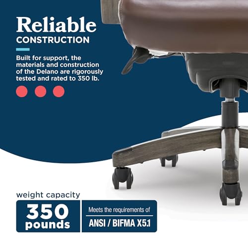 Executive Office Chair with Lumbar Support and Memory Foam Cushion T501837