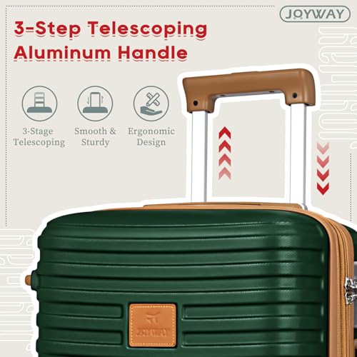 Expandable Carry-On Luggage Set, Lightweight Hard Shell 20 Inch with Spinner Wheels M12570