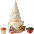 Enesco Jim Shore Heartwood Creek Four Seasons Gnome Statue with 4 Baskets Figurine 16.5 Inch Multicolor